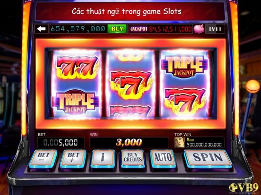 thuật ngữ slot game