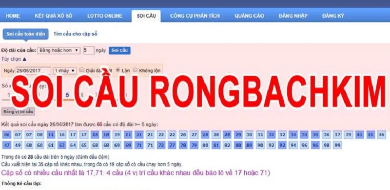 Hướng dẫn soi cầu Lô đề rồng bạch kim cần biết khi chơi Lô đề online