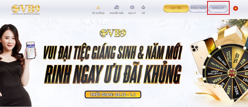 Hướng dẫn người mới tạo tài khoản tại sân chơi VB9