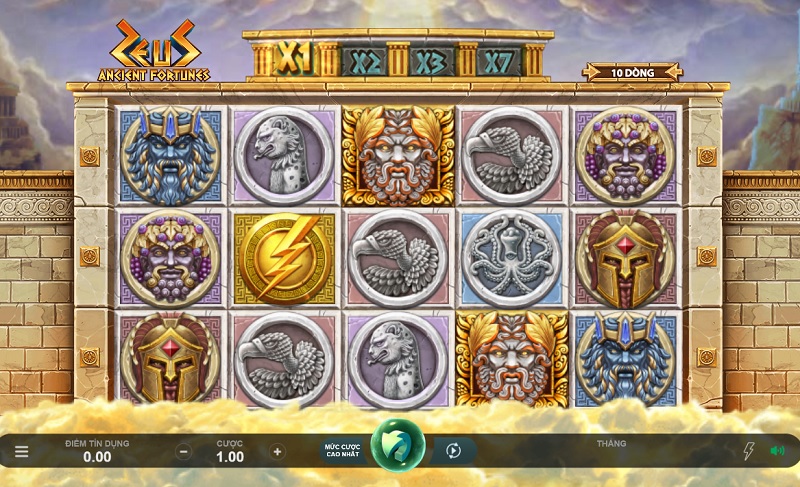 Hướng dẫn cách chơi slot game Ancient Fortunes: Zeus - Tựa game thần thoại hấp dẫn