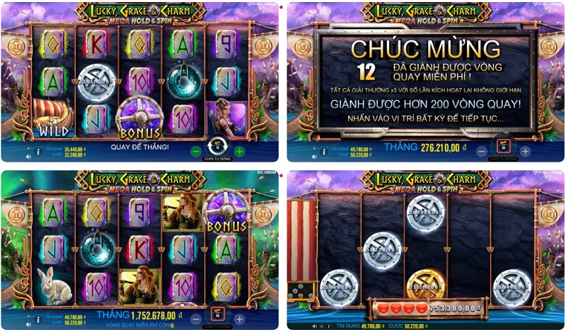 Game nổ hũ Lucky Grace and Charm - Cùng chiến binh Viking giành chiến thắng