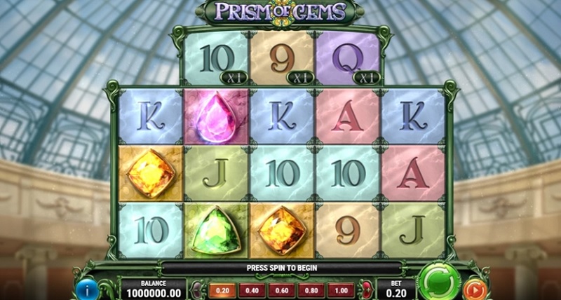 Ngôi đền thủy tinh độc đáo tại game quay hũ Prism Of Gems đội bạn tìm kiếm