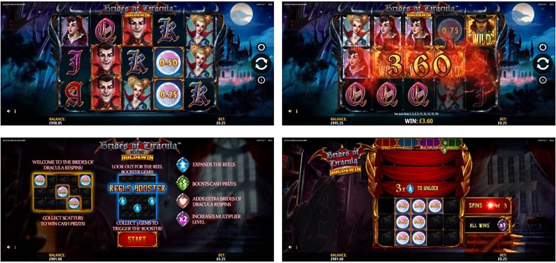 Tìm hiểu về thế giới của Dracula qua slot game Brides of Dracula Hold & Win