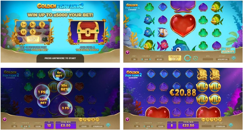 Đến với thủy cung cùng nhiều loài sinh vật đặc biệt trong game nổ hũ Golden Fish Tank 2