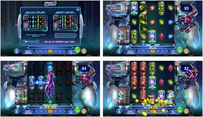 Giải cứu hành tinh tương lai với tựa game quay hũ Sparky & Shortz