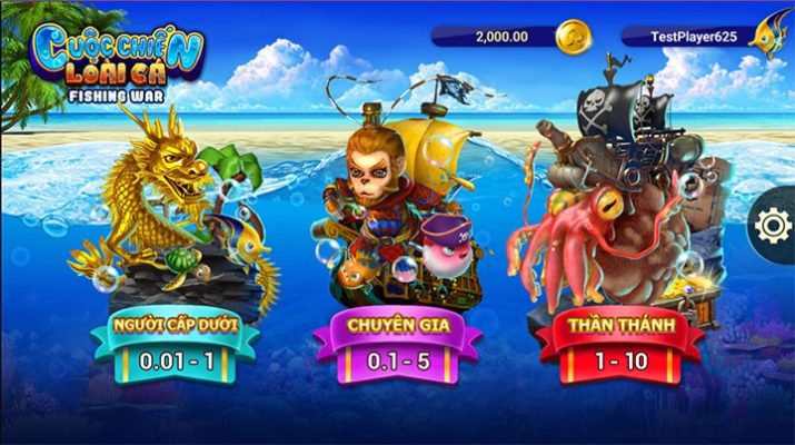 Fishing War - Trò chơi bắn cá siêu hấp dẫn, kịch tính tại VB9